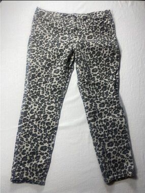LOFT Leopard-Print Skinny Jeans